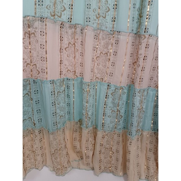 Anthropologie Me 2 Magic Dress XL Boho Fringe Tassel Tie Fairy Festival Resort - Picture 6 of 11